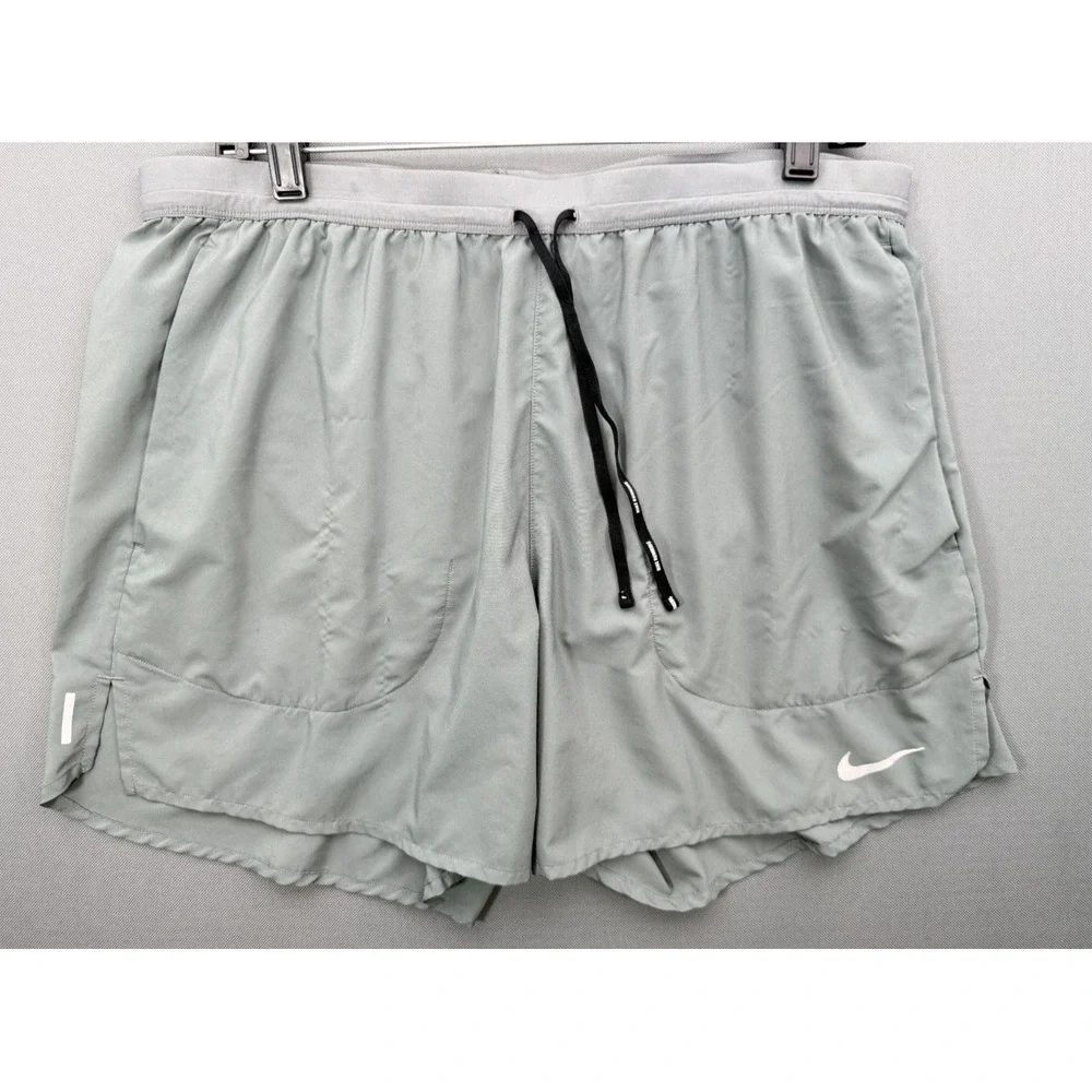 Nike Dri-FIT Stride 5 Inch Running Shorts Sage Green Lined CJ5453 | Men's XL